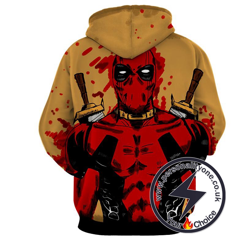 Deadpool - Deadpool 3D - Hoodies